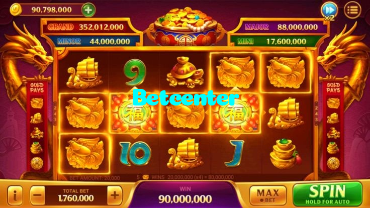 Betcenter casino presented on mobile device in Pakistan with slots and live games